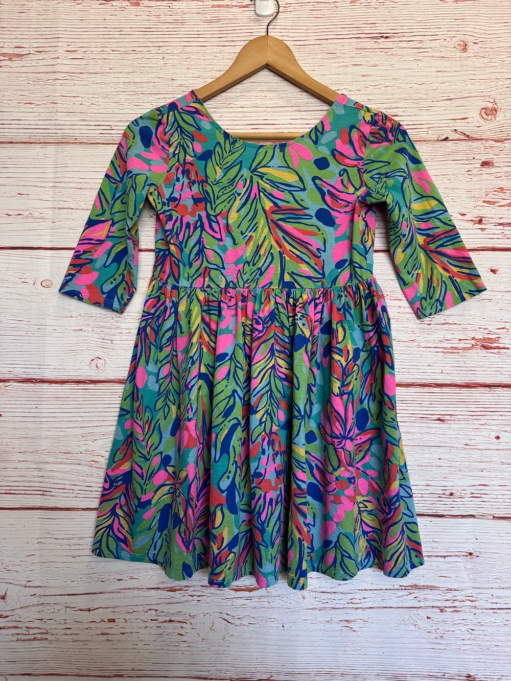 Lilly Pulitzer Mini Evelyn Dress in Multi Hot Spot Sz XL (12-14) - Picture 2 of 10
